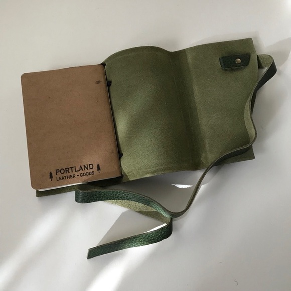 Portland Leather Goods Avocado Small Leather Wrap Journal - Picture 4 of 8